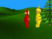 une photo d'Ã©cran de Teletubbies sur Sony Playstation